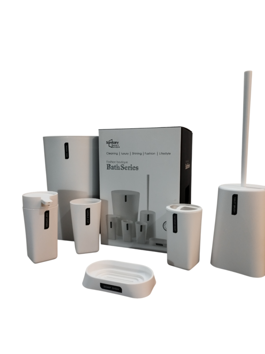 Set de Baño Ezego 6 Piezas RM2505 Color Blanco - Vista 1