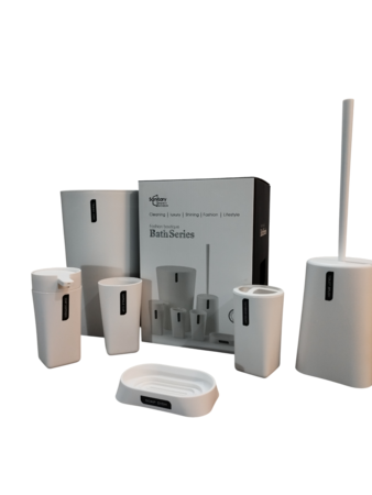 Set de Baño Ezego 6 Piezas RM2505 Color Blanco