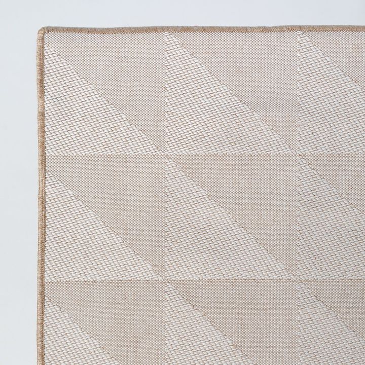 Alfombra simil Yute Cuadrados Natural - 160x250 cm - Vista 2
