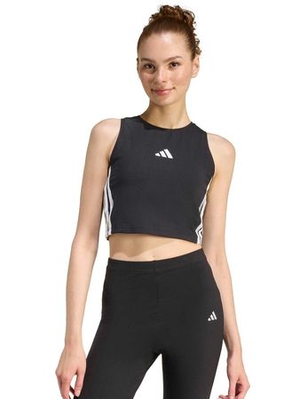 Musculosa Adidas 3 Stripes Mujer Moda Negro