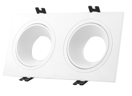 Spot Embutido Rectangular Dicroica Ona2 Antidesl Gu10 220 X 113 X 34 Mm Blanco