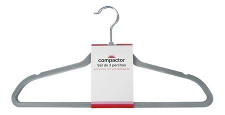 Perchas Terciopelo 400 Unid Negro  Promo Ultralivianas 