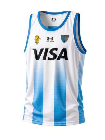 Camiseta Under Armour Leonas Home Mujer Hockey Blanco