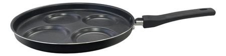 Sartén Aluminio Para Huevos 4 En 1 Hudson Negro