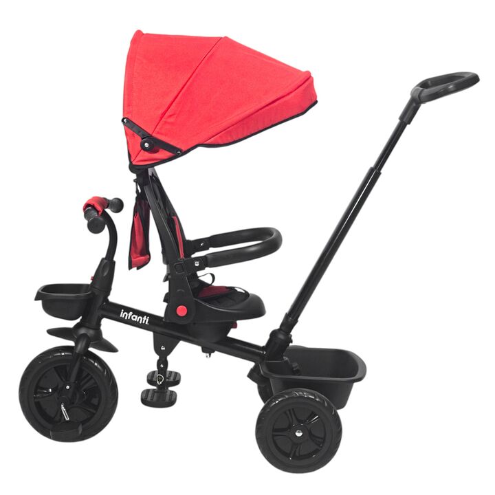 Triciclo multifuncional Infanti JY-T07B rojo - Vista 5