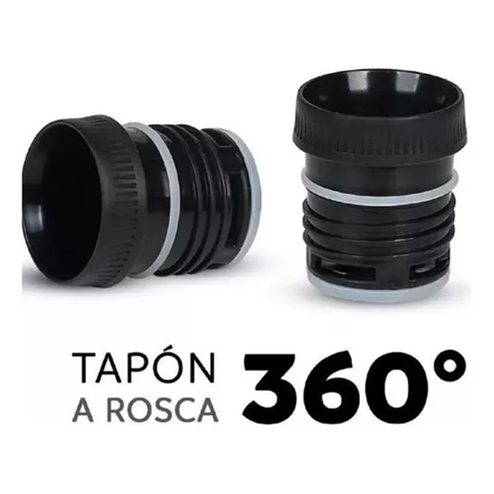 Termo De Mate Waterdog C/Manija 1 Litro Ombu Blanco - Vista 2