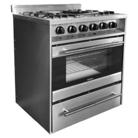 Cocina Kokken 76CM  Con Plancheta Pta Vidrio y Termostato