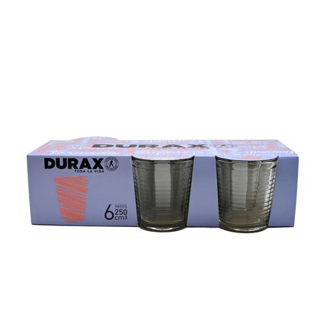 Pack Durax 6 Vasos Juliana 250 Cc