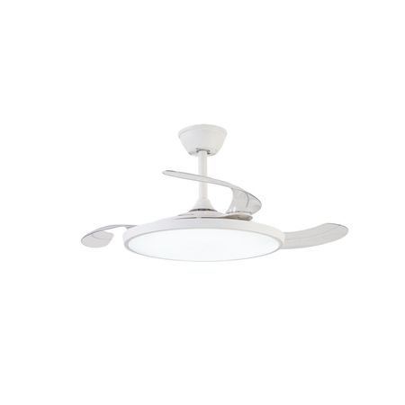Ventilador de Techo Retractil RANSER ZETA CF-306 Luz Led Slim Blanco