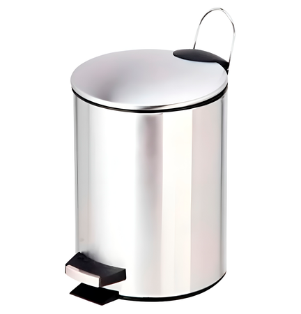 Cesto Tacho de Basura Acero Inox Pedal 12 Lts. Hogar Actual