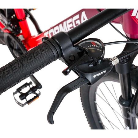 Bicicleta Mountain Bike Topmega Sunshine Aluminio Talle M R29 21vel Coral/violeta