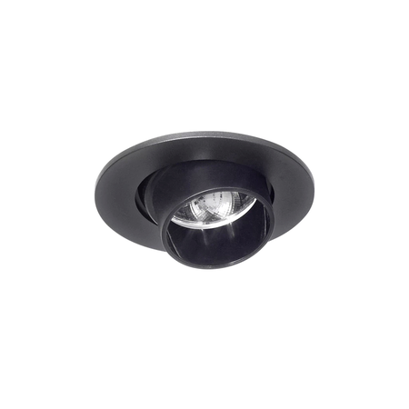 Spot Embutido 1 Cabezal Movil Roy Gu10 Dicro Apto Led Deco Negro