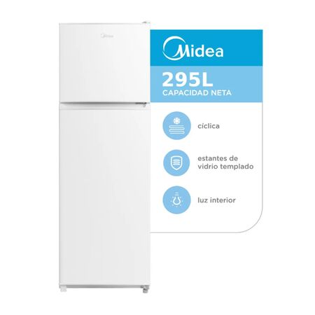 Heladera Con Freezer Blanca 295 Litros Midea Mdrt414fge01a