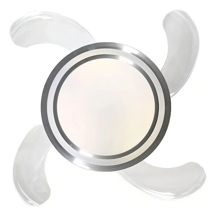 Ventilador Techo Liliana Vtha604 4 Palas 6 Velocidades Led Color De La Estructura Plateado Color De Las Aspas Blanco Diametro 106 Cm 1.06 M - Vista 2