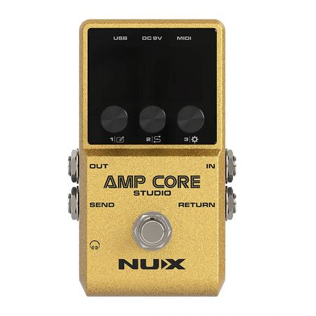 NUX NCA-1 Amp Core Studio. Pedal Simulador de amplificadores e IR loader. Sonido profesional en formato pedal
