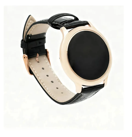 Reloj Smartwatch Inteligente Noga Sw25c Amoled Malla Cuero Beige Negro