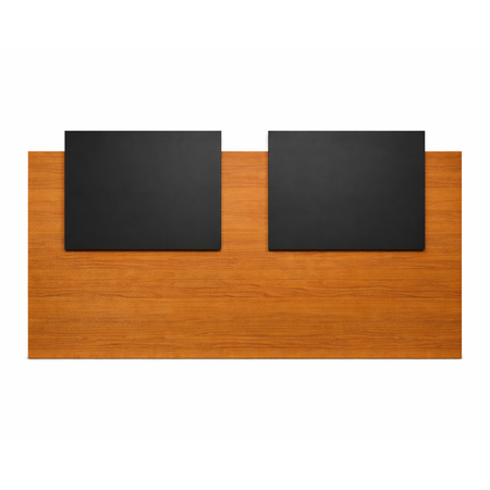 Respaldo para 2 Plazas y Media 180x108cm Grafito Teca Maximo Fortaleza