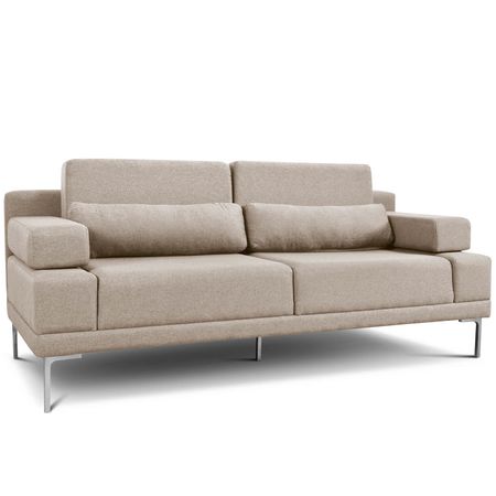 Sillon 2 Cuerpos Verona Tela Shot Antique Antimanchas Espacity