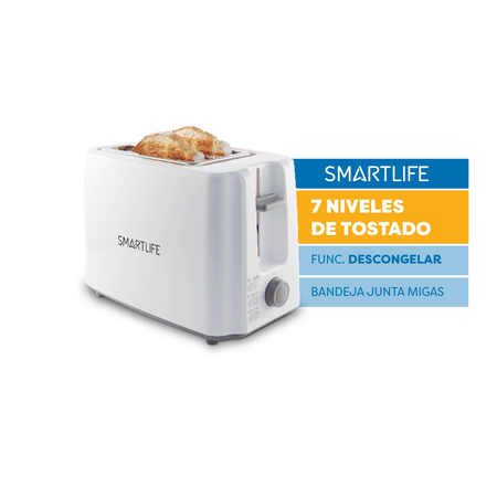 Tostadora Smartlife TO1301W 750W Blanco