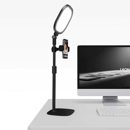 Orbilux F-616. Lámpara para home office y videollamadas. Luz suave sin deslumbrar