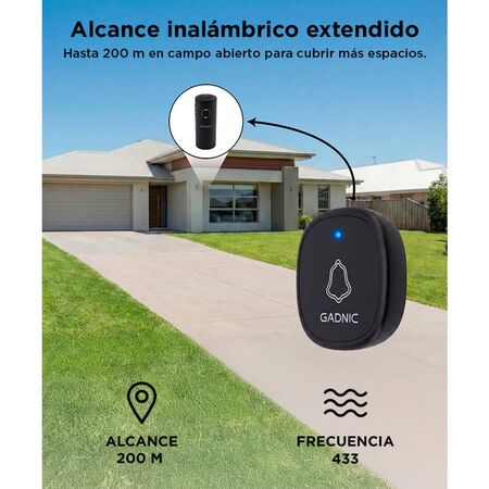 Timbre Portátil Gadnic Inalambrico 39 Melodías 