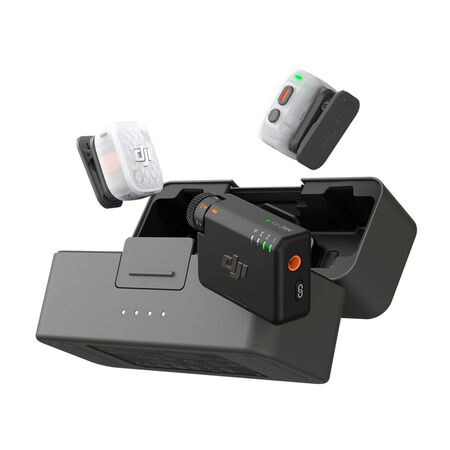 Mic Mini 2S DJI (2 TX + 1 RX + Estuche De Carga), Cancelación De Ruido Con IA