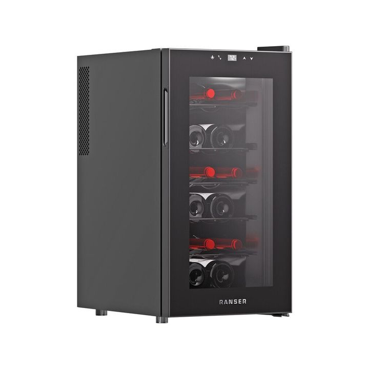 Cava de Vino Termoeléctrica 18 Botellas RANSER WC-7000 MENDOZA 11 °C a 18 °C Negro - Vista 2