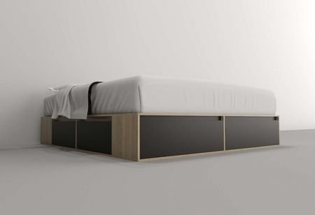 Box 2,0m 4 Caj 2pta Rev Olmo F.|negro M.
