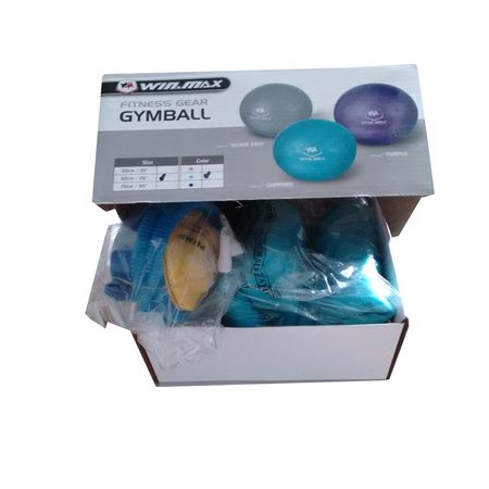 Pelota Winmax Pvc Yoga/Fitness 65 Cm C/Inflador