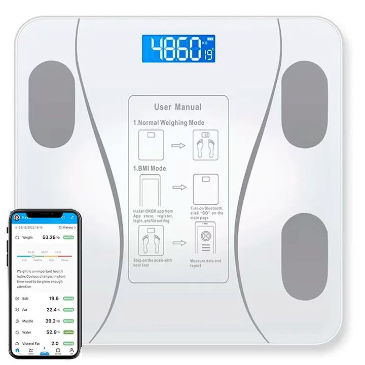 Balanza de Baño Gadnic Digital con APP - Vista 1