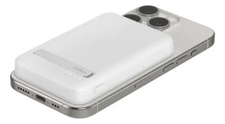 Cargador Portátil Belkin 5000mAh Qi2 Blanco