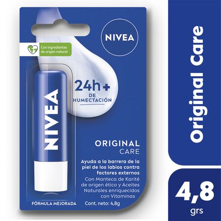 Protector labial humectante NIVEA Essential Original Care para todo tipo de piel