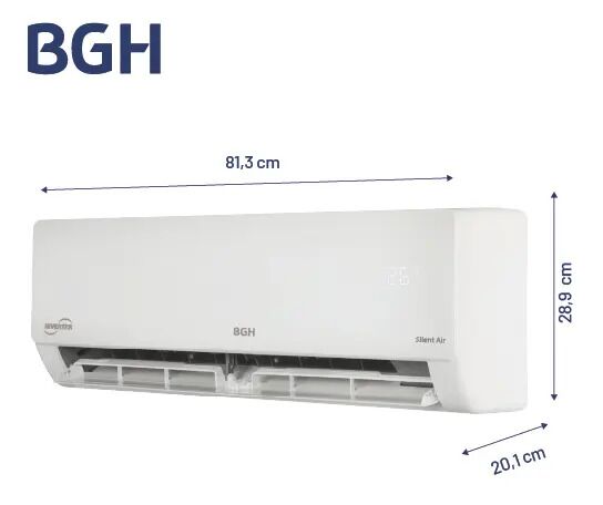 Aire Acondicionado BGH Inverter BSI37WCNX 3000 frigorías frio calor - Vista 3
