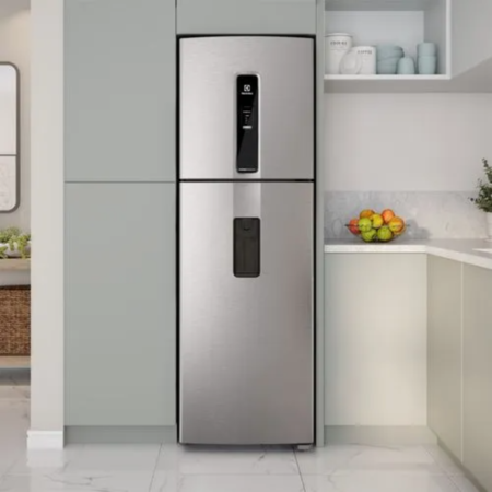 HELADERA ELECTROLUX IW46S NO FROST INVERTER  CON DISPENSER PLATA 424LT