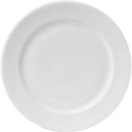 Set X 6 Plato Playo 23 Cm Porcelana Baralee Simple Plus Blanco Simple Plus