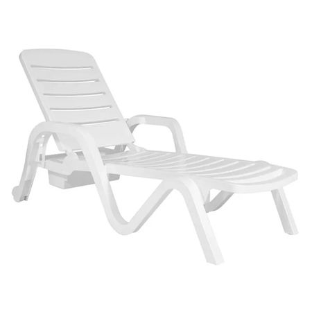 REPOSERA GARDEN LIFE TORONTO BLANCA 5 POSICIONES RUEDAS M