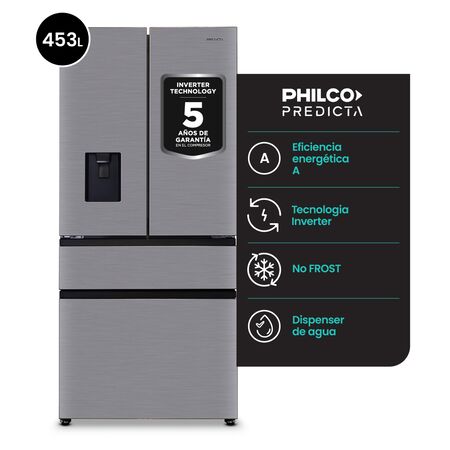 Heladera Side By Side Philco Predicta French No Frost Inverter Inox PRESF480XD