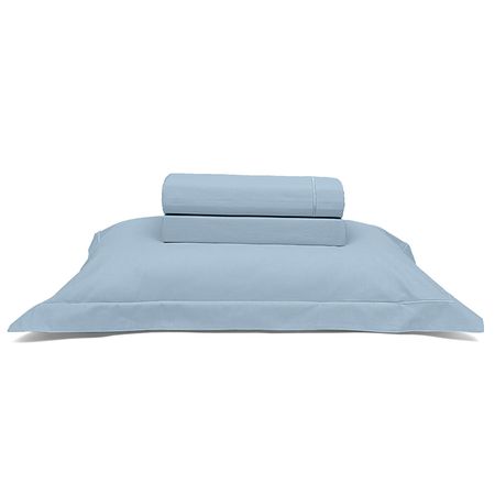 Juego de Sábanas de 230 hilos Reffin 1 plaza color Azul