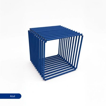 Cubo Modular Metalico DS Home Decoracion Azul