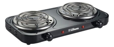 Anafe Eléctrico 2 Hornallas Liliana AA912 500 Watts