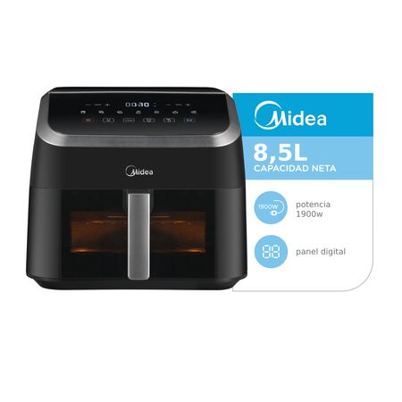 Freidora De Aire Midea Af-dw85bar1 8,5l Color Negro Negro