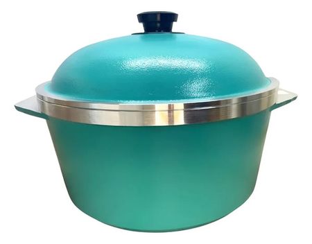 Cacerola Con Asas Doña Tina 25cm Sin Antiadherente Celeste