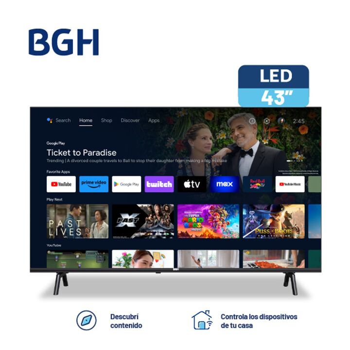 Smart TV BGH B4325FS5A 43" Android Full HD - Vista 3