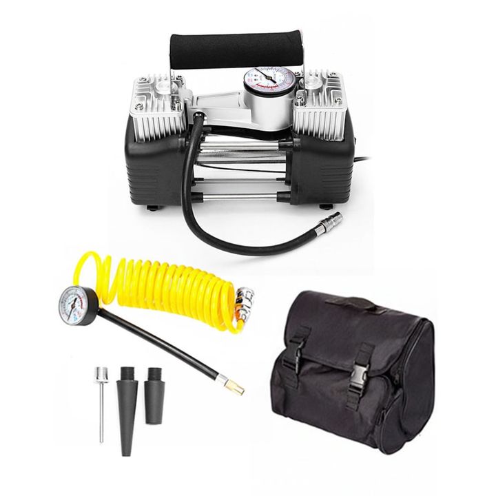 Compresor Para Auto 12v 150psi 85lt/min Portátil Incluye Bolso y Kit de Accesorios - Vista 6