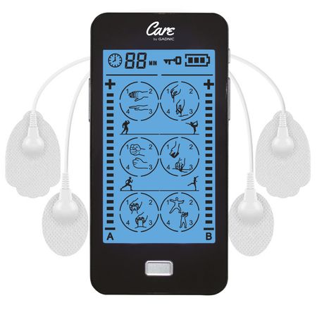 Electroestimulador Muscular Portatíl Gadnic Dos Canales Recargable 3.7v