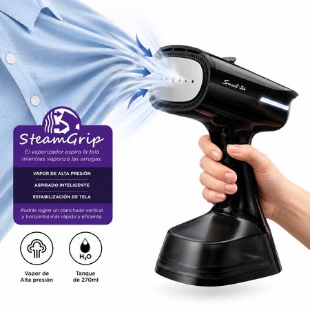 Plancha a vapor Vaporizador Smart-Tek GS2000 1400W con succion SteamGrip