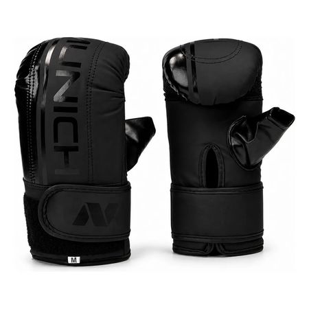 Guantines Munich Woskin Bolsa Boxeo Pulgar Libre Ajustables S Negro