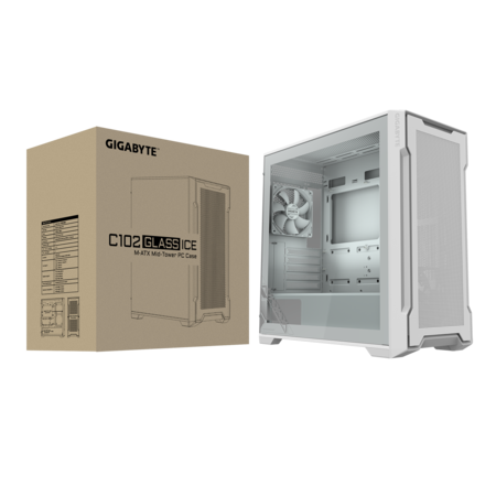 Gabinete Gigabyte C102 Glass Ice Sin Fuente