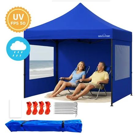 Gazebo Gadnic 3X3-M Plegable 3x3 Reforzado Paredes con Ventana Ideal Playa o Eventos