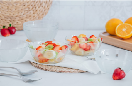 6 BOWLS COMPOTERAS VIDRIO